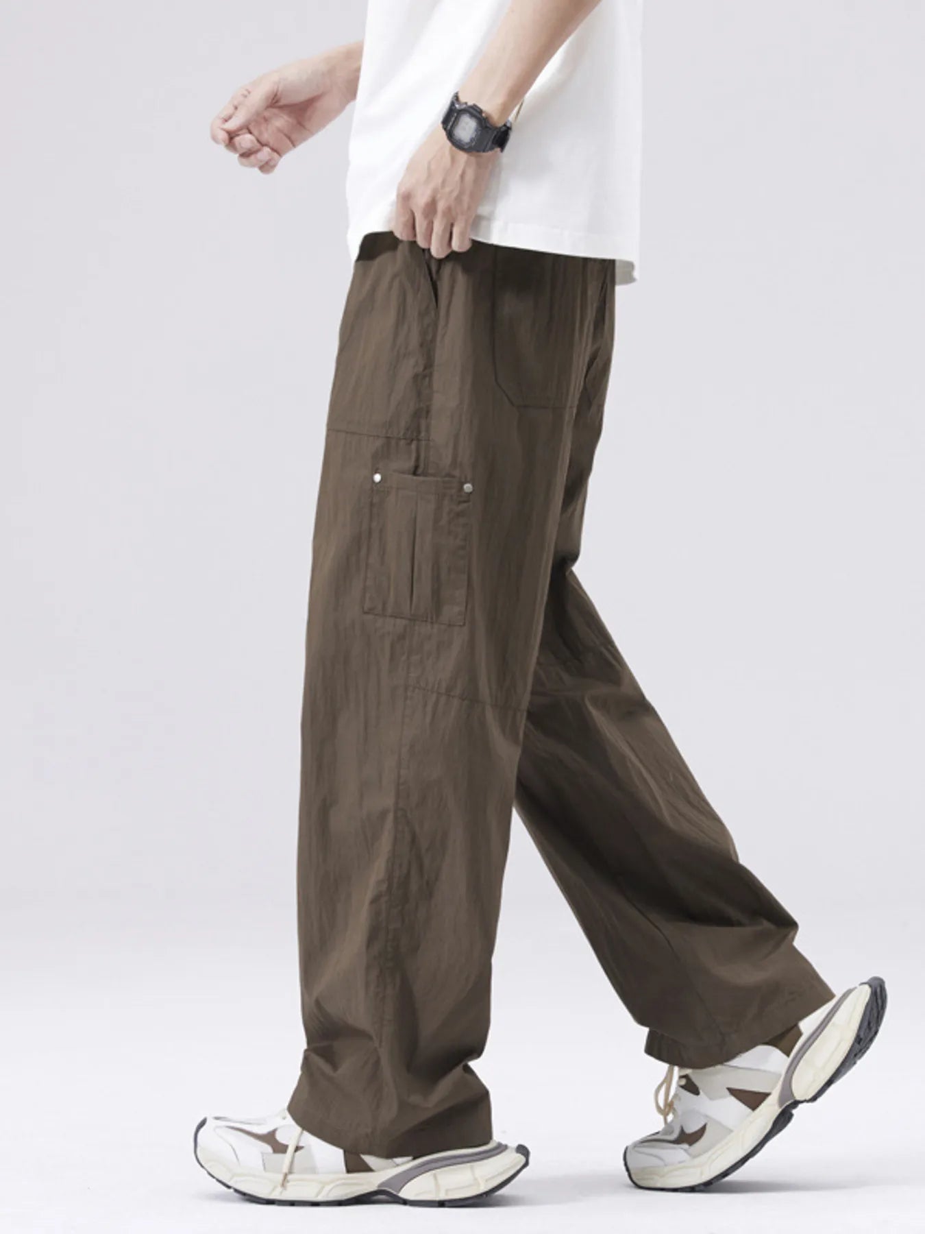 Men's Full Size Casual Loose Fit Drawstring Pants Plus Size