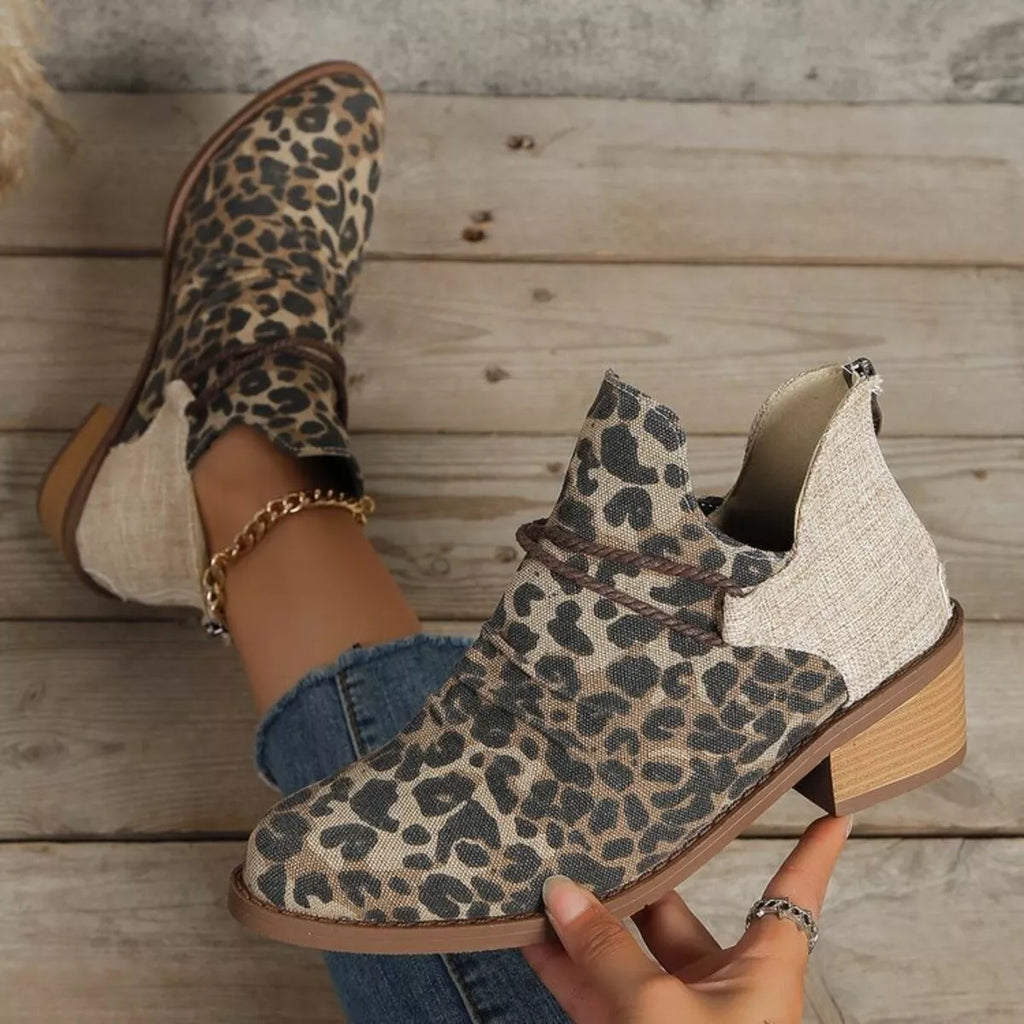 Block Heel Ankle Boots