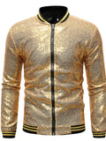 Men's Sequin Zip Up Jacket