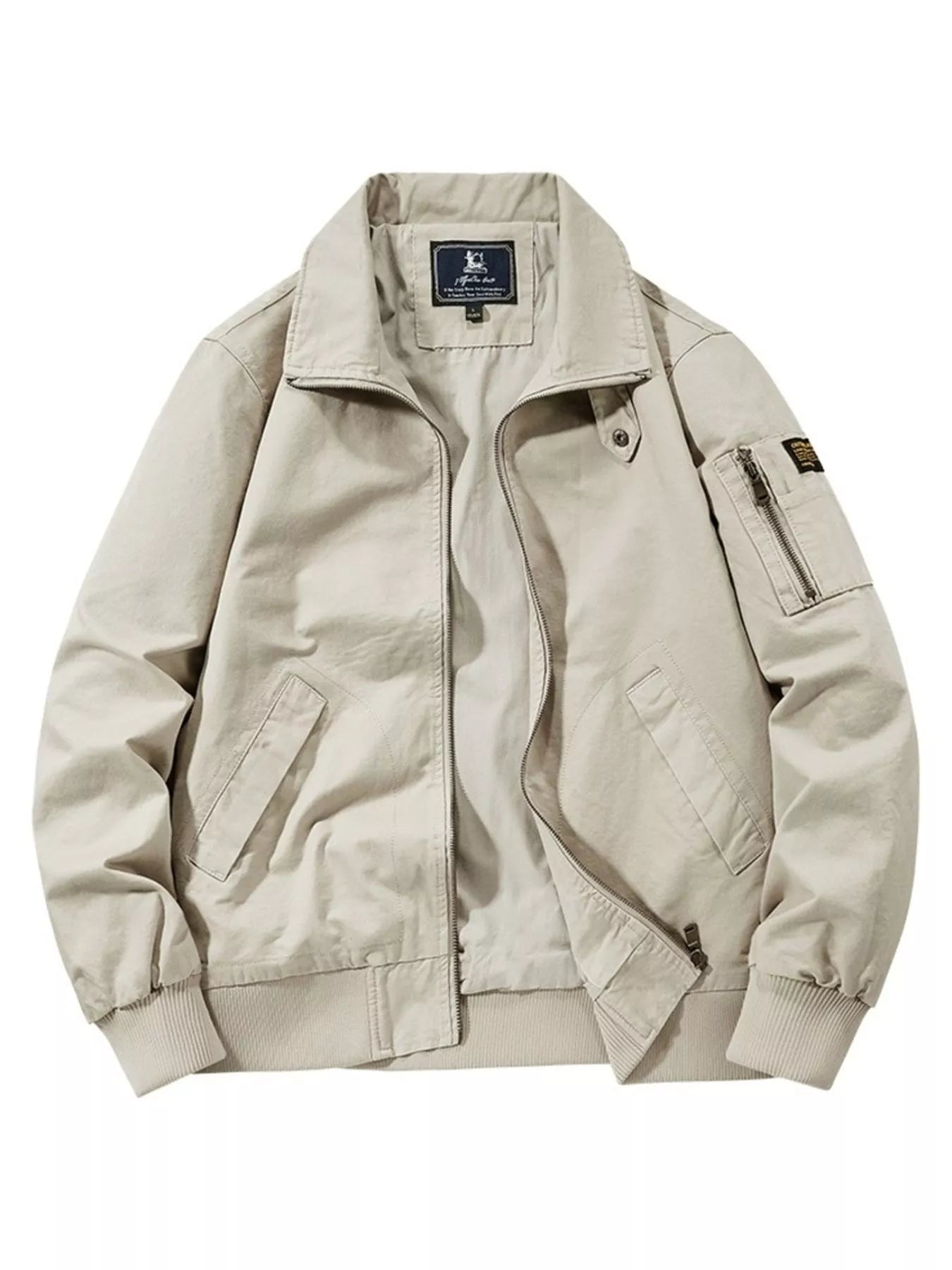 Men's Plus Size Casual Lightweight Bomber Jacket
