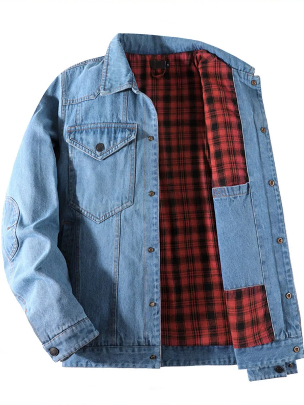 Men's Casual Snap Down Denim Jacket