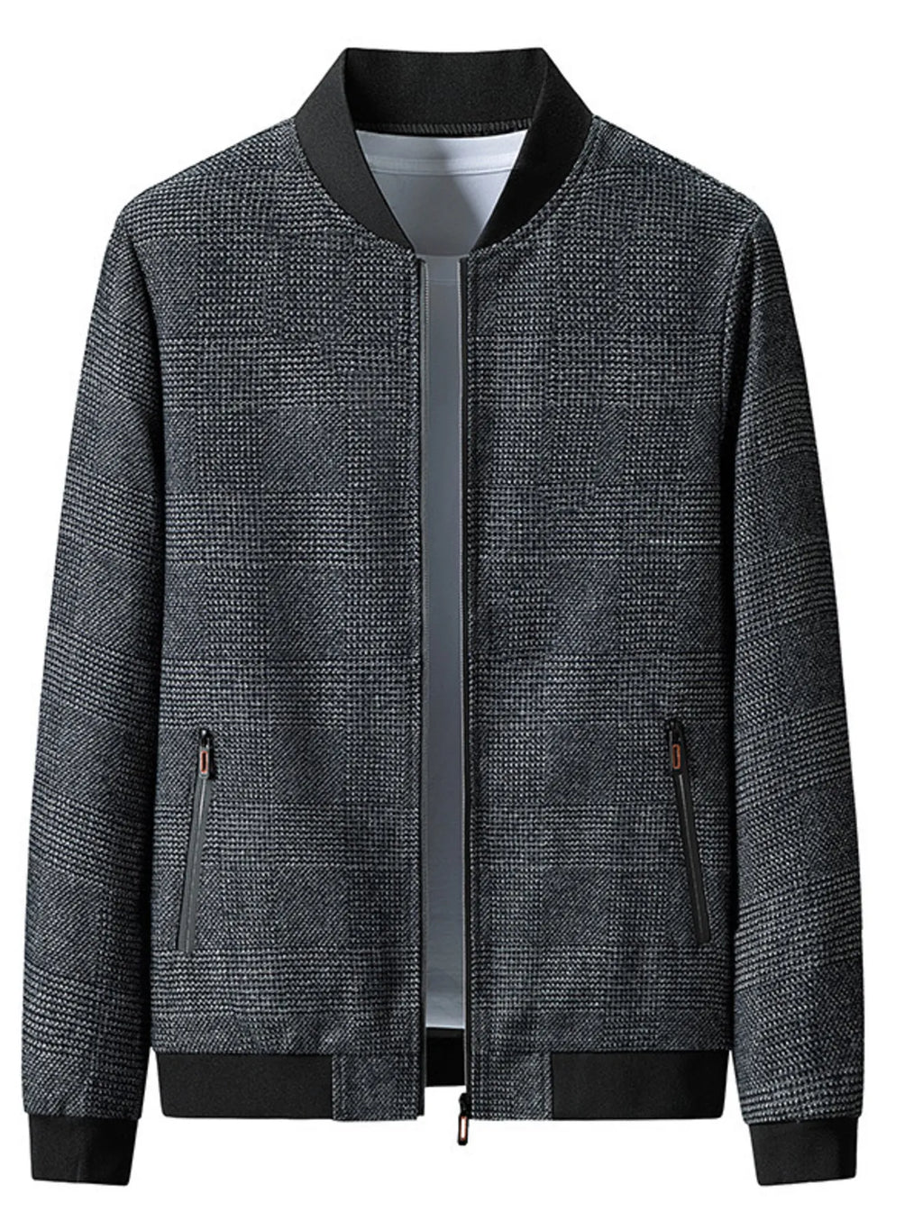 Men's Plus Size Casual Button Up Jacket