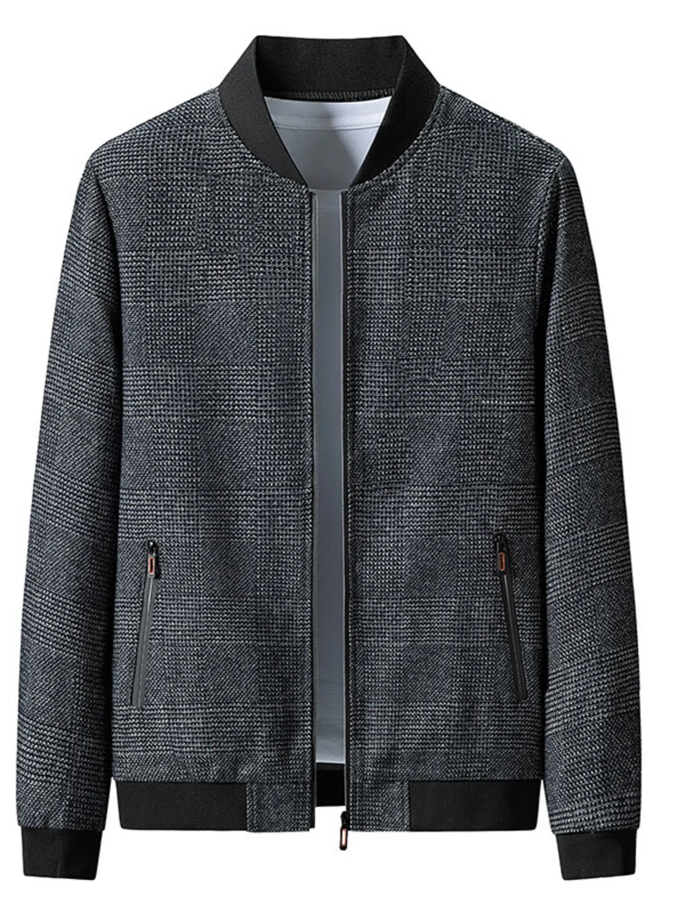 Men's Plus Size Casual Button Up Jacket