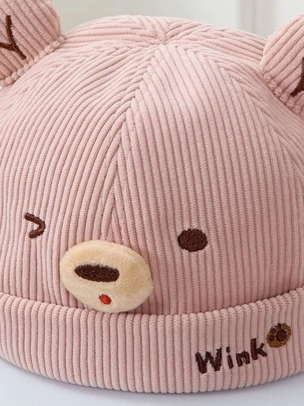 Children's Bear Ear Corduroy Hat
