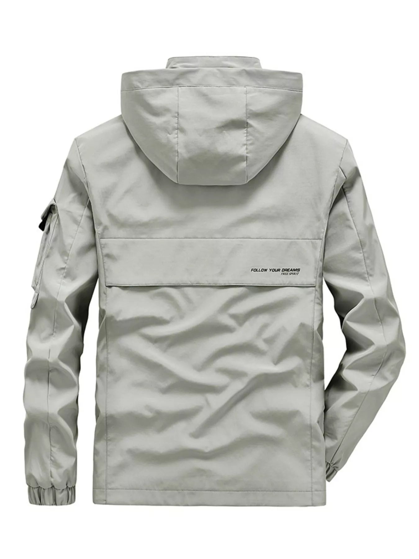 Men's Plus Size Hooded Windproof Outdoor Jacket