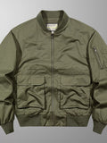Men's Plus Size Zip Up Bomber Jacket
