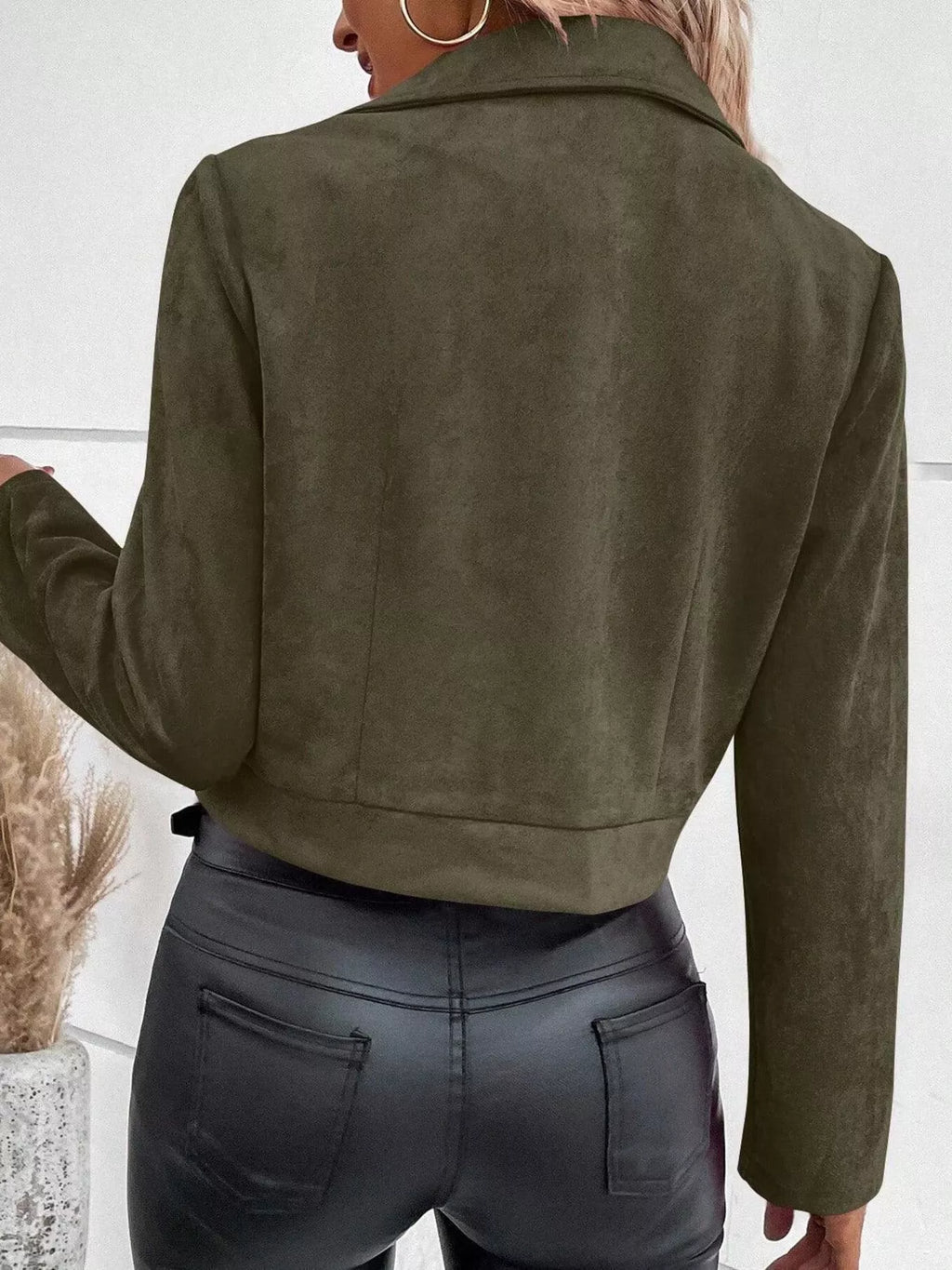 Zip Up Moto Jacket