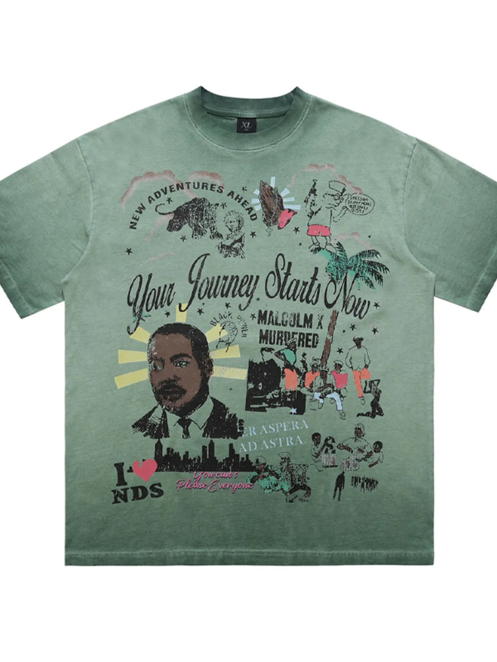 Men's Graphic Round Neck T-Shirt