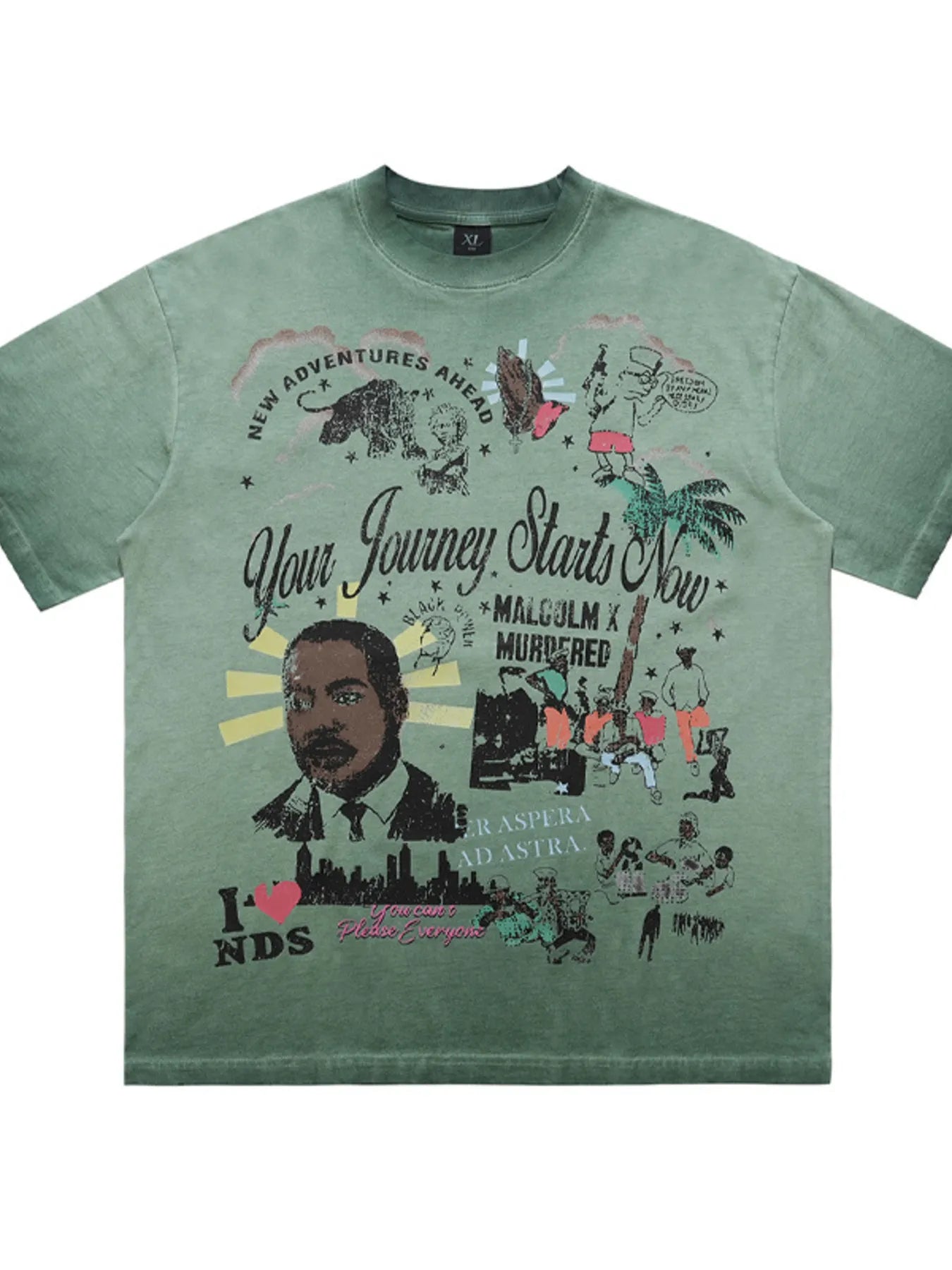 Men's Graphic Round Neck T-Shirt