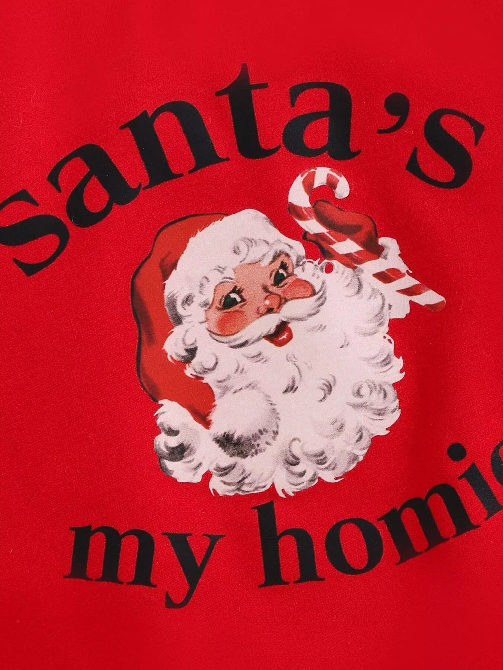 Children's Christmas Santa 's My Homie Graphic Sweatshirt