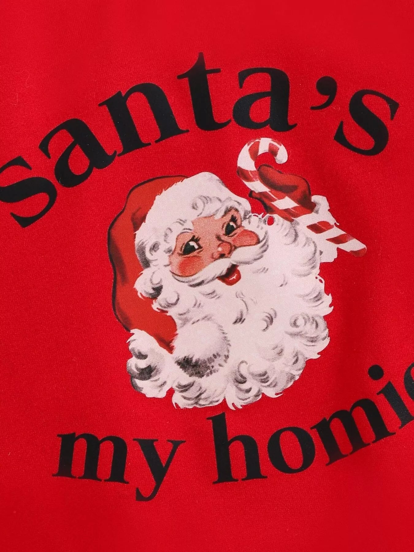 Children's Christmas Santa 's My Homie Graphic Sweatshirt