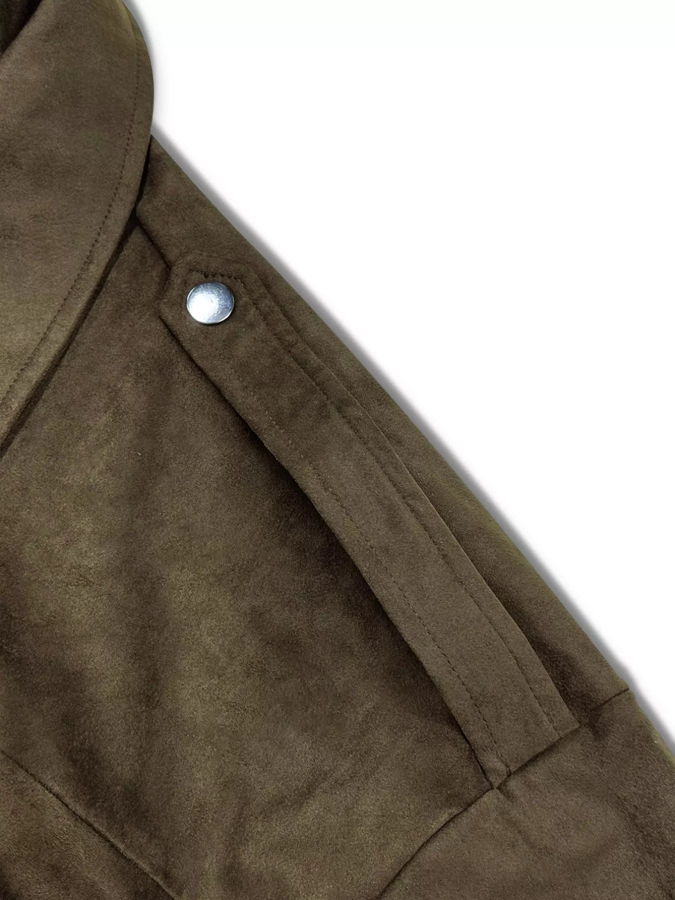 Plus Size Suede Cropped Bomber Jacket