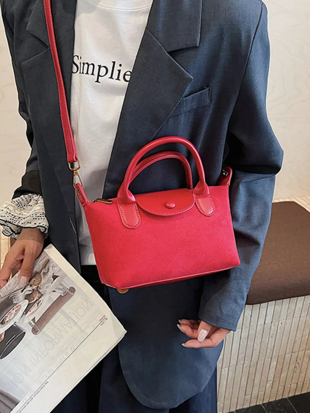 Top Handle Crossbody Bag