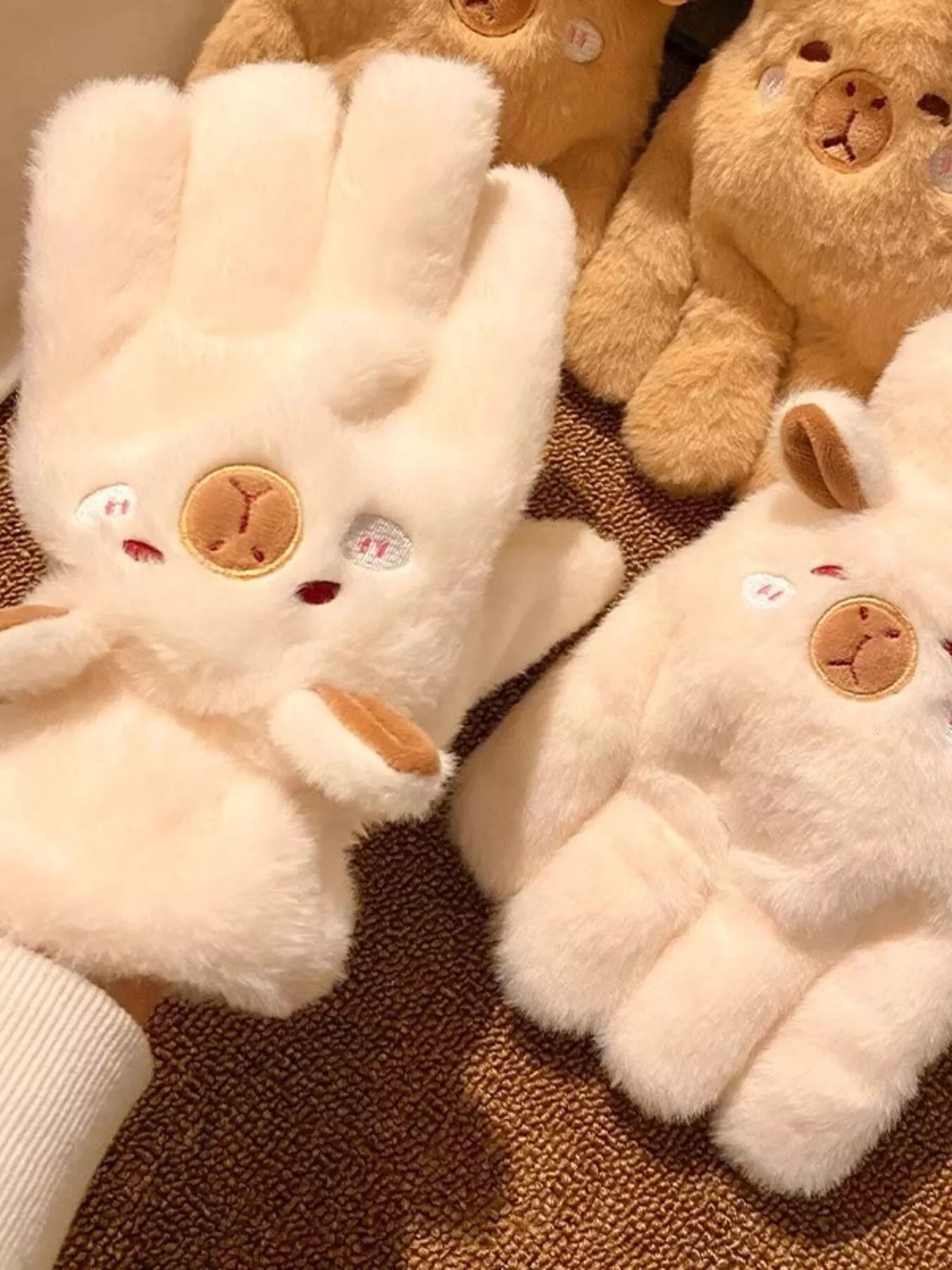 Cartoon Animal Plush Gloves