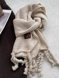 Knitted Tassel Scarf