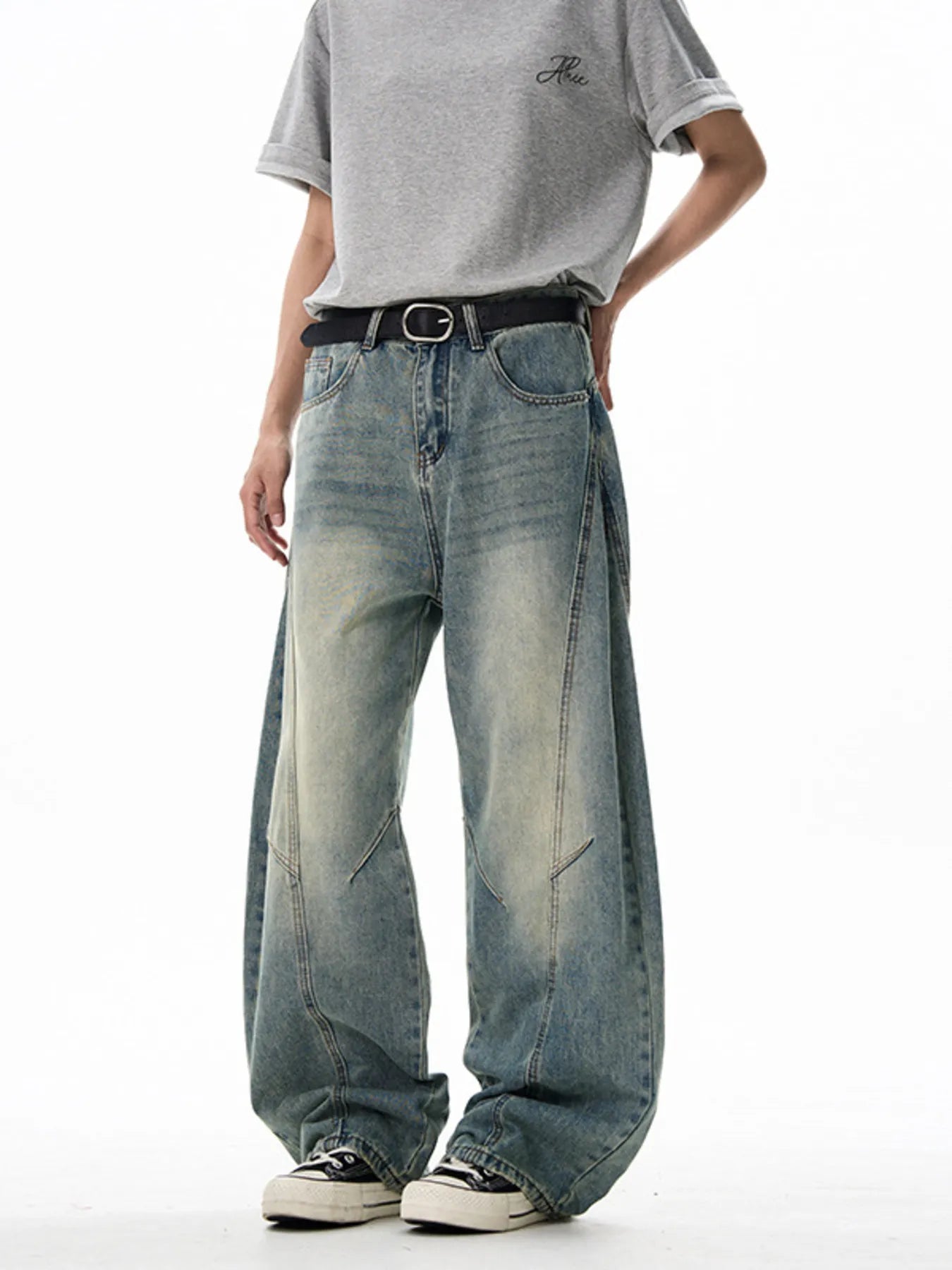 Men's Vintage Wide Leg Jeans