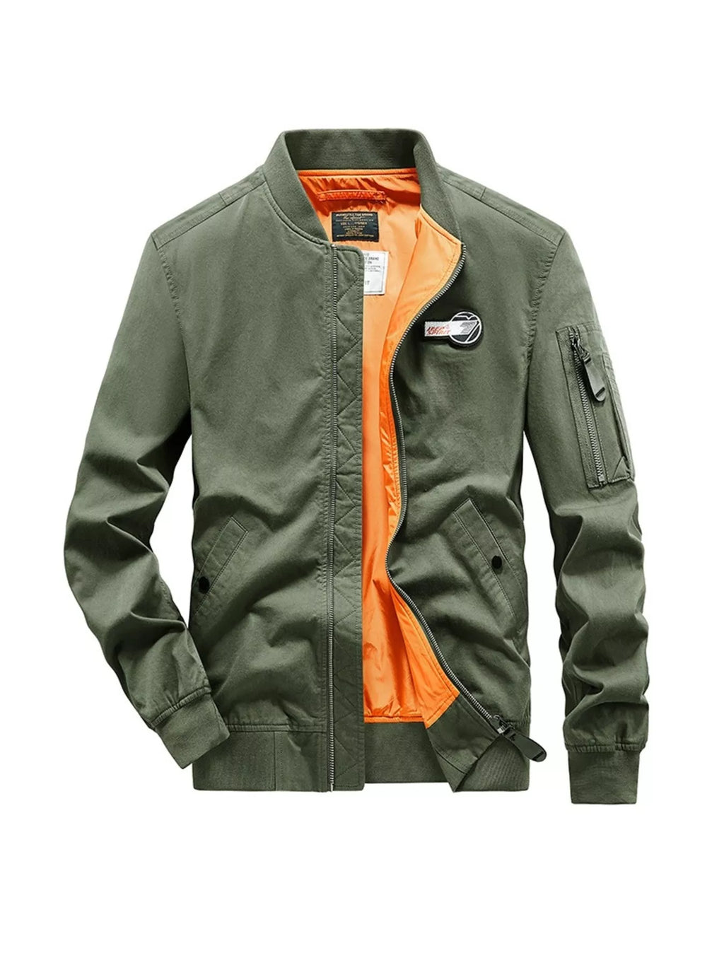 Men's Plus Size Casual Lightweight Bomber Jacket