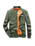 Men's Plus Size Casual Lightweight Bomber Jacket