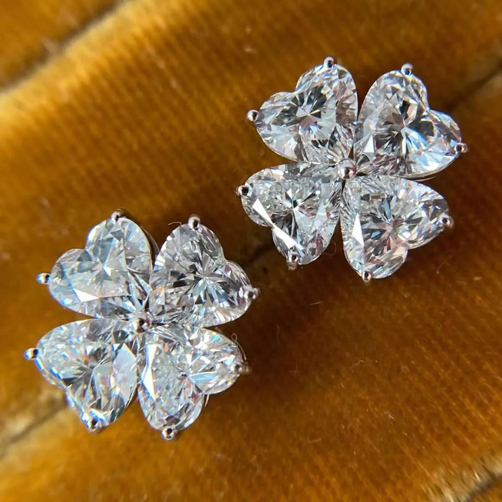 2.4 Carat Moissanite 925 Sterling Silver Stud Earrings