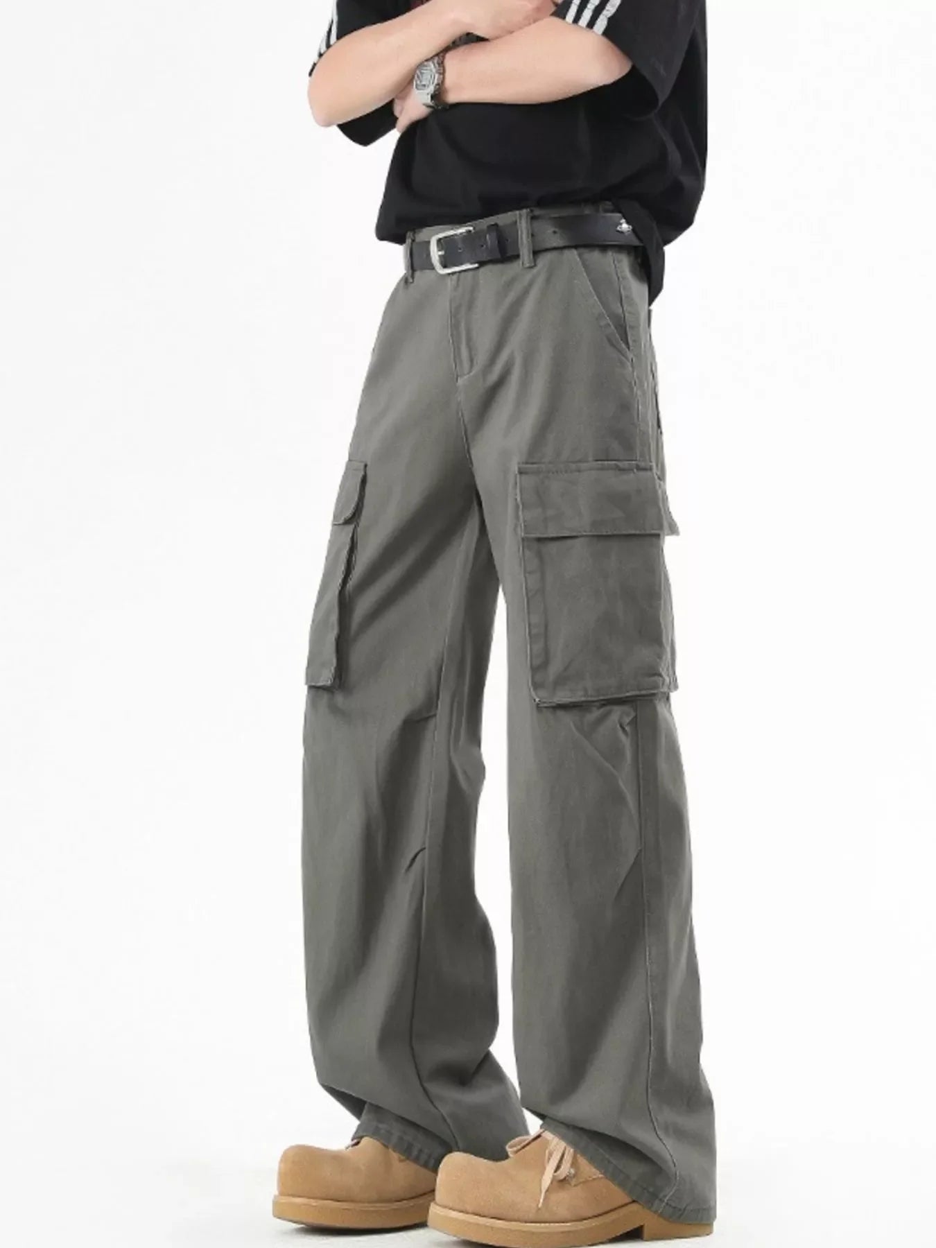 Men's Plus Size Loose Fit Cargo Pants