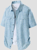 Men's Plus Size Casual Short Sleeve Shirt