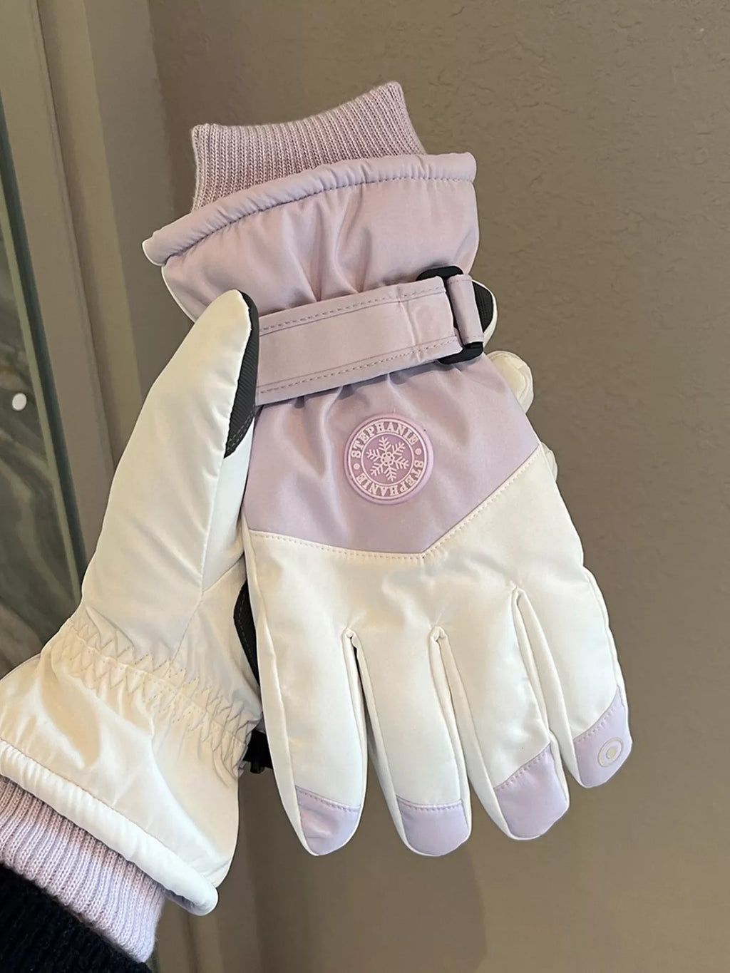 Waterproof Color Block Gloves