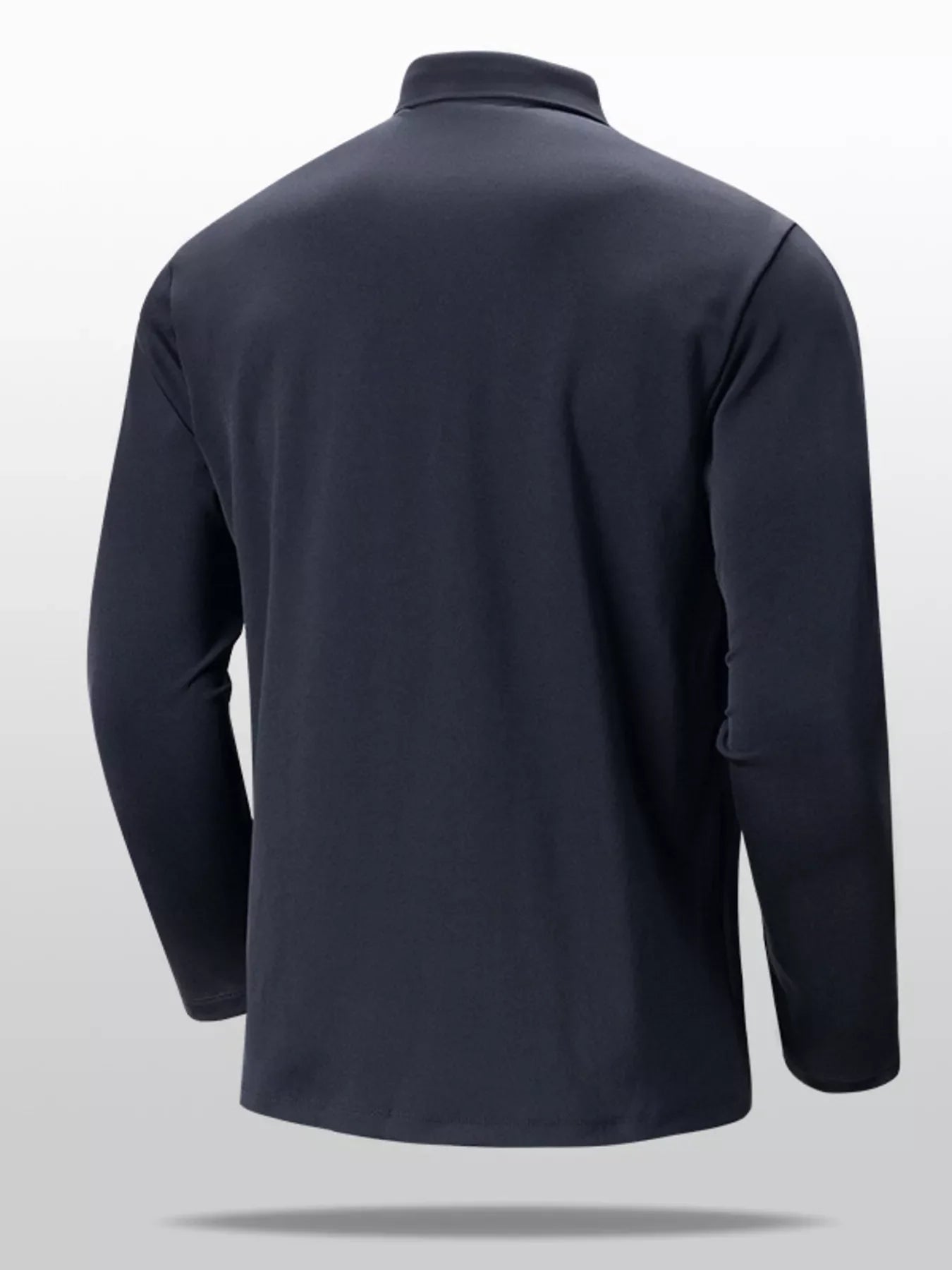 Men's Plus Size Long Sleeve Slim Fit Polo Shirt