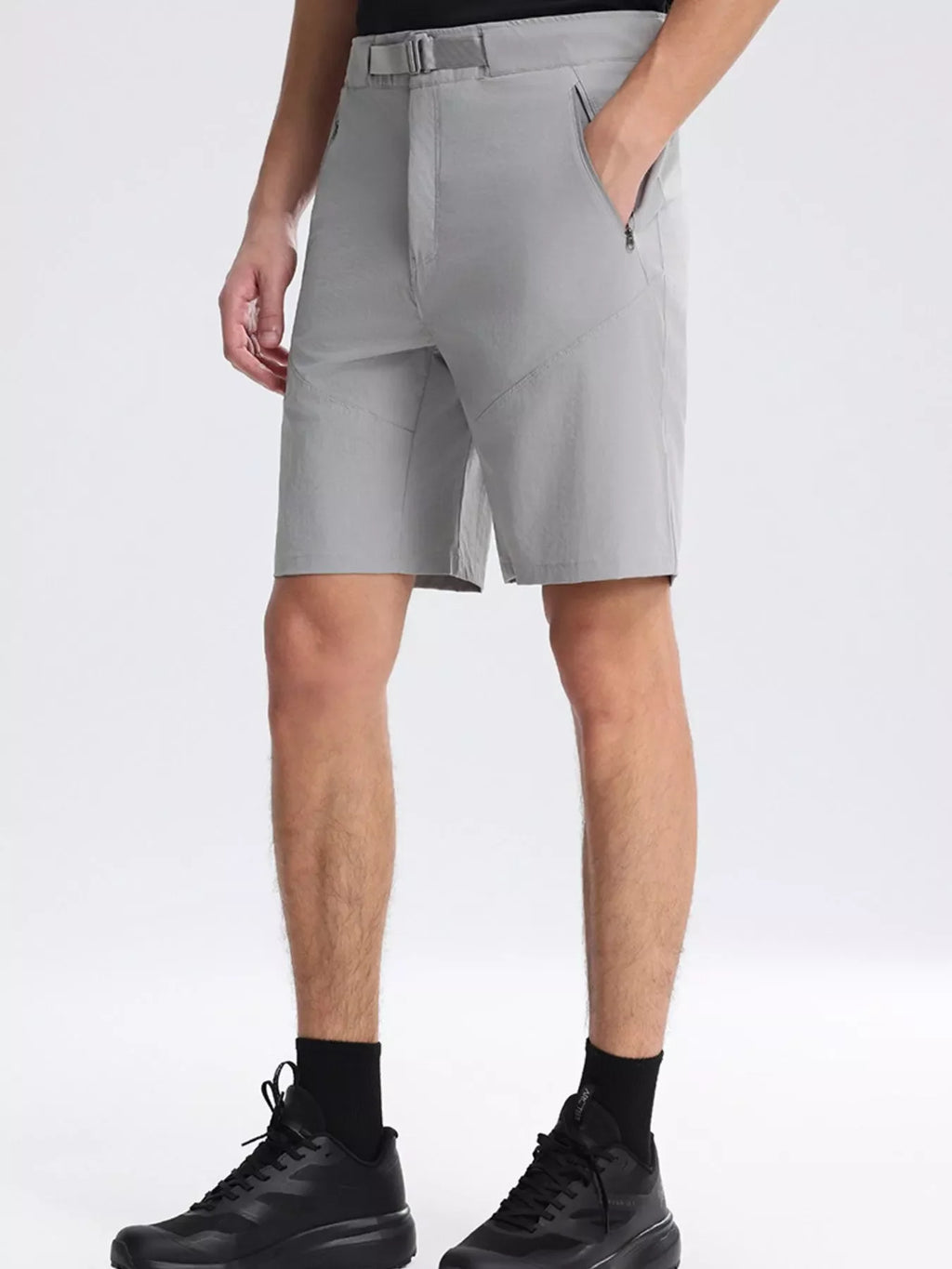 Men's Plus Size Pocketed Lightweight Shorts