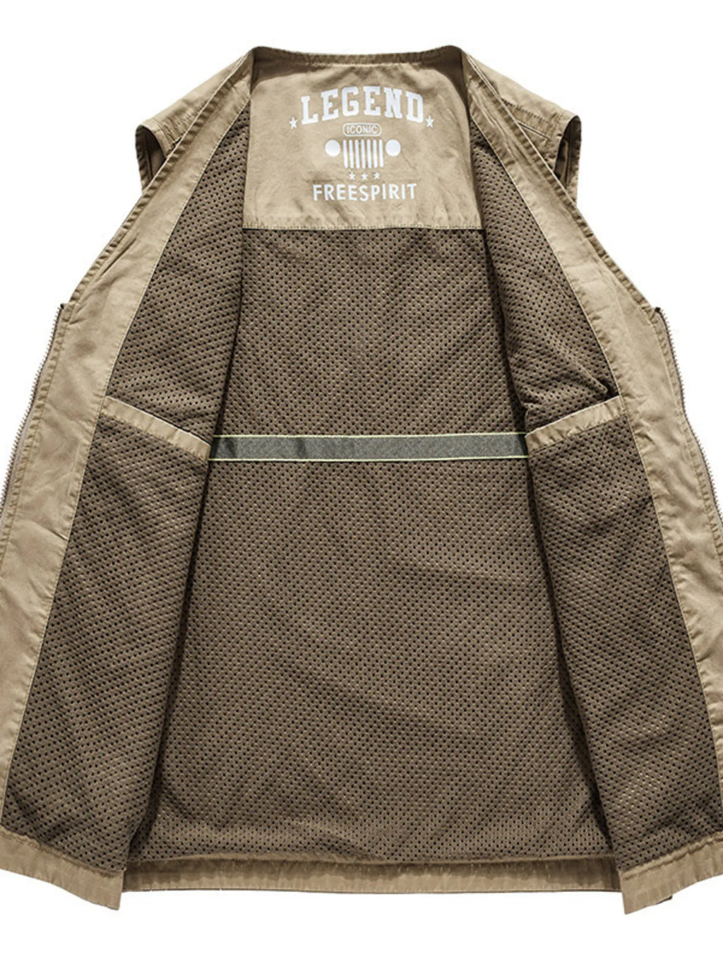 Men's Plus Size Casual Multi-Pocket Outdoor Vest