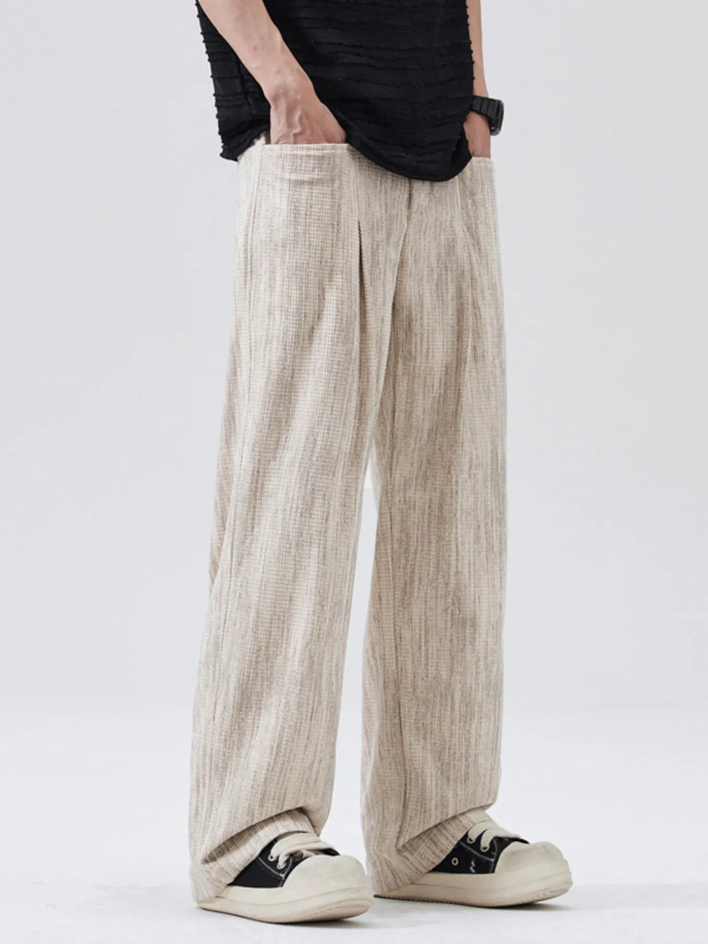 Men's Full Size Wide Leg Pants Plus Size