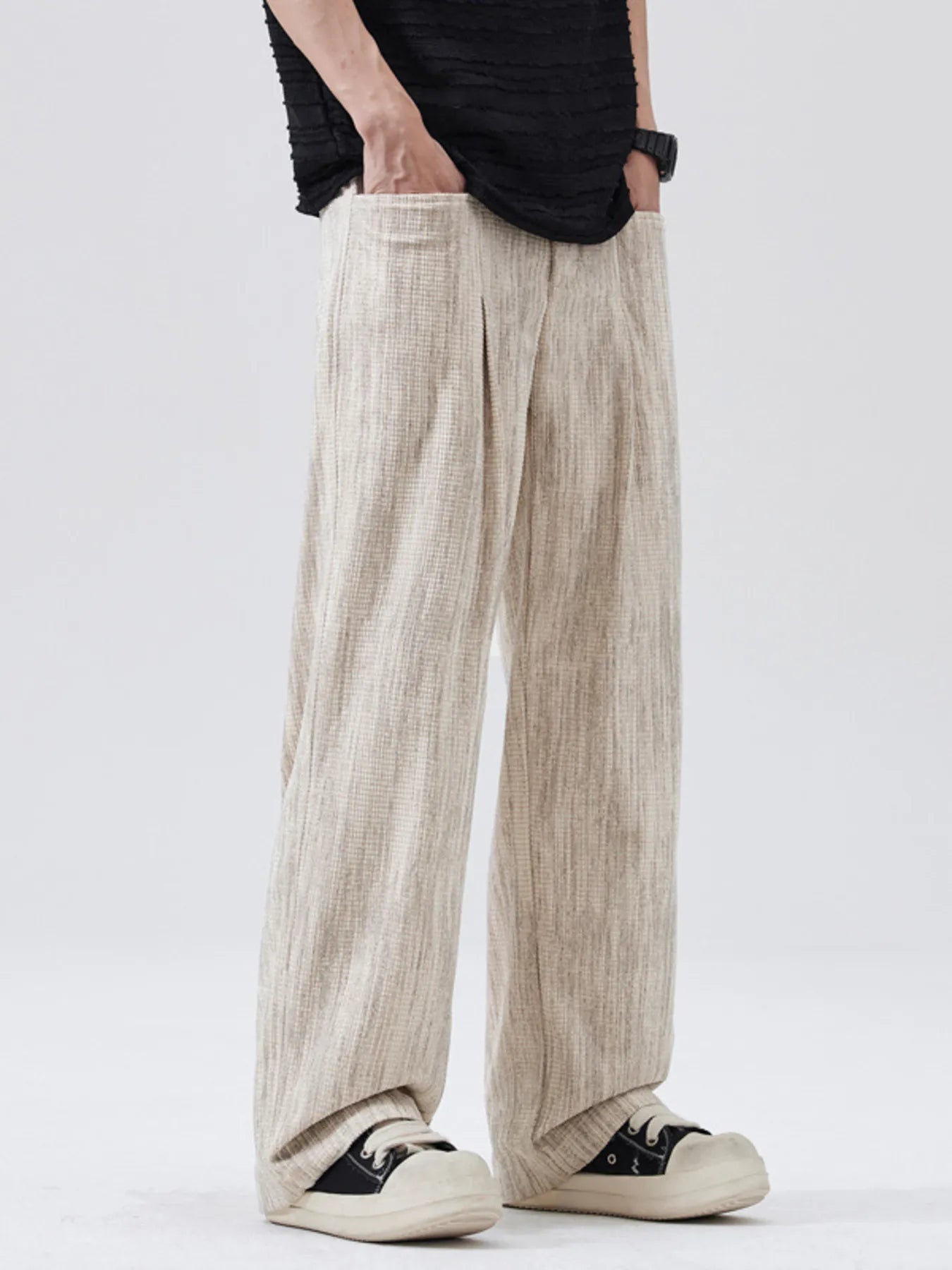 Men's Full Size Wide Leg Pants Plus Size