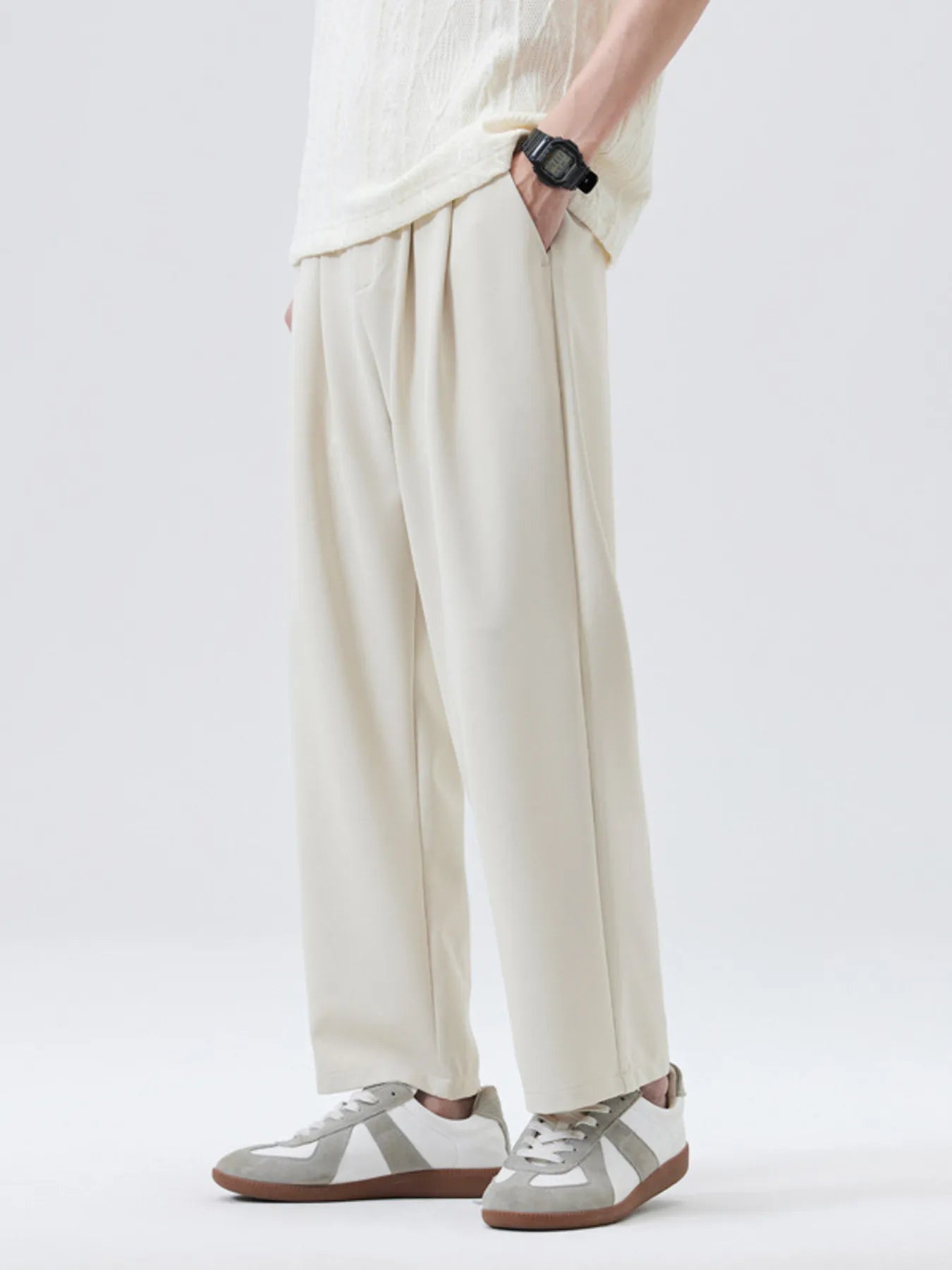 Men's Full Size Wide Leg Casual Pants Plus Size