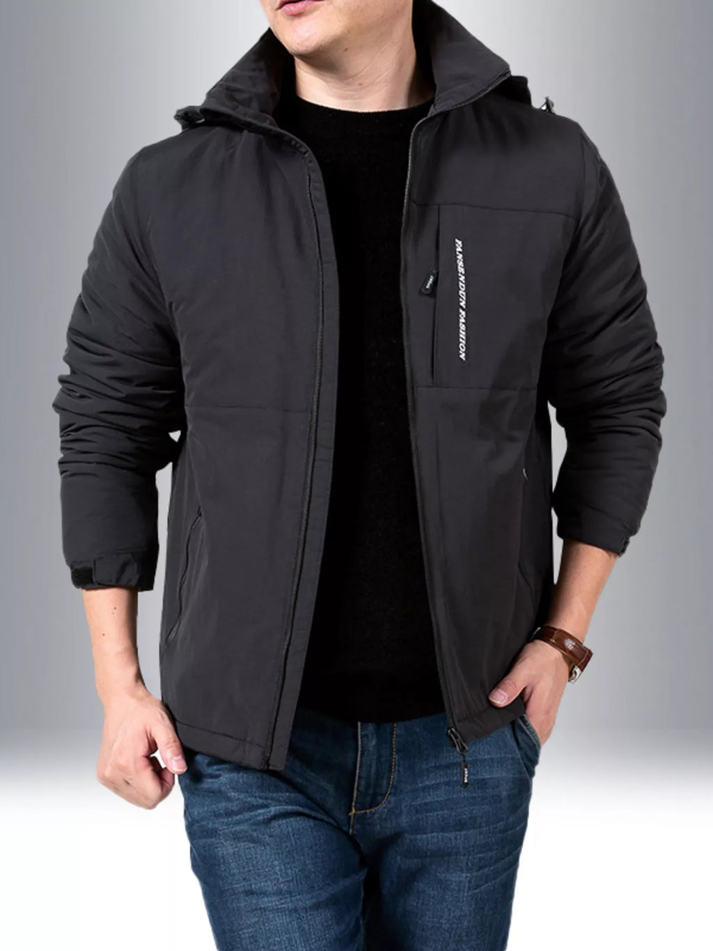 Men's Plus Size Lightweight Zip Up Jacket