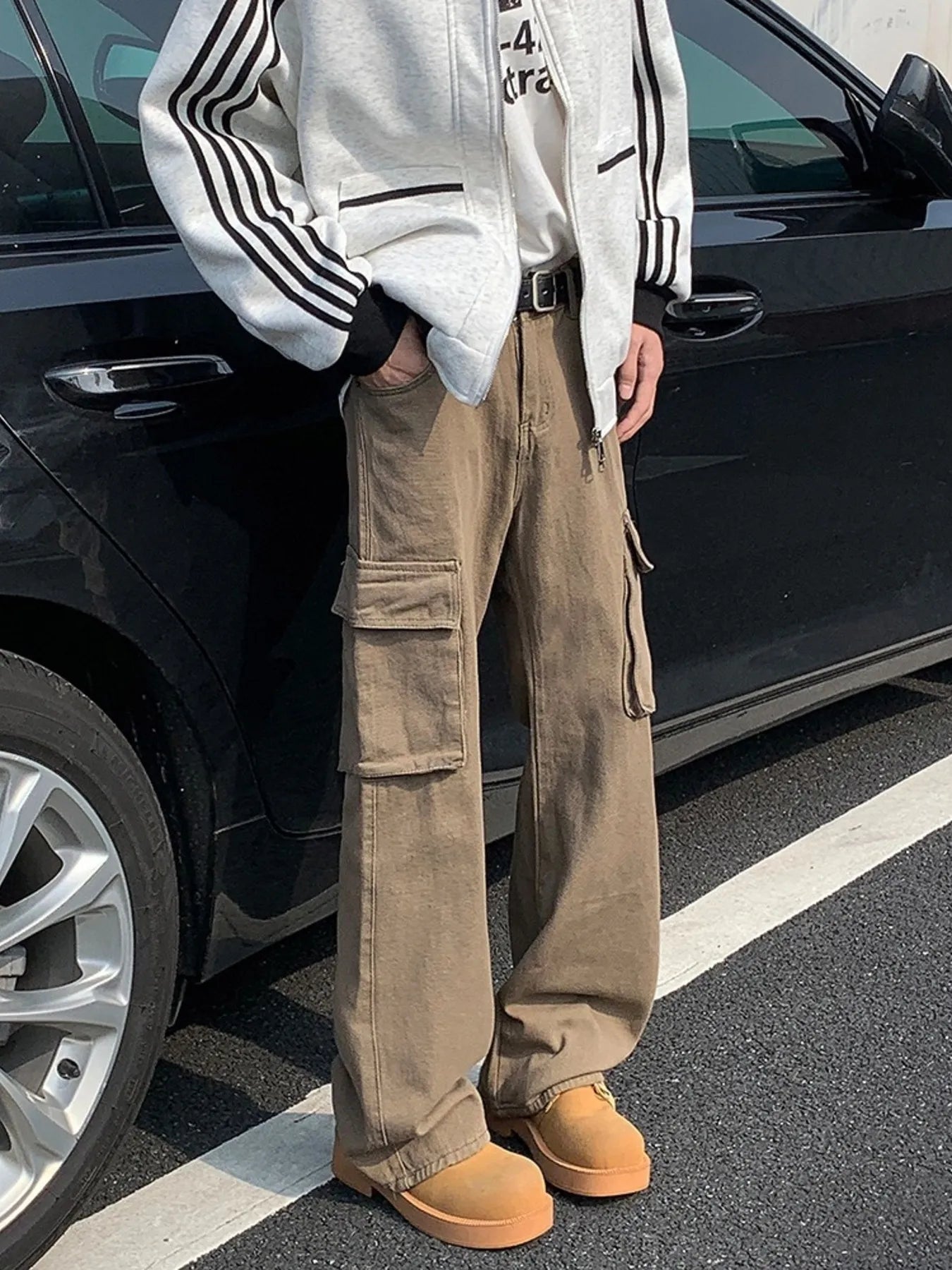 Men's Full Size Loose Fit Cargo Pants Plus Size