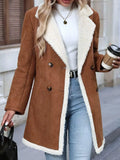 Sherpa Lined Button Up Coat