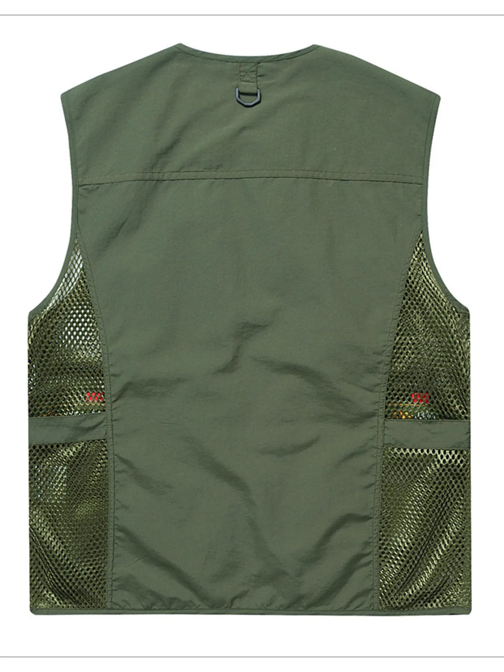 Men's Full Size Multi-Pocket Breathable Vest Plus Size