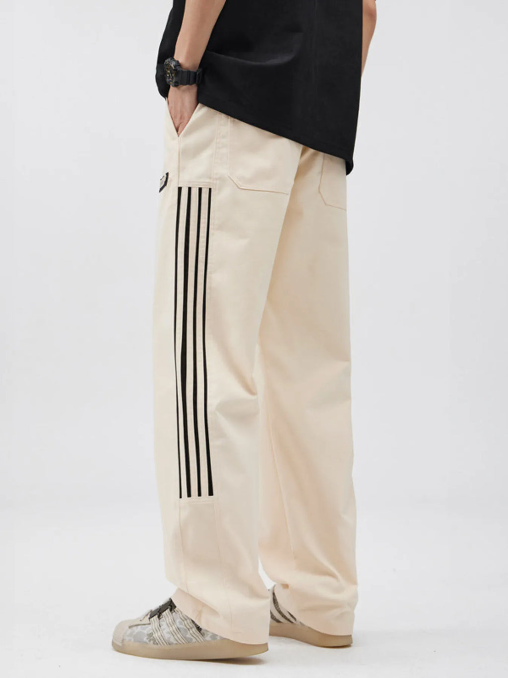 Men's Full Size Casual Wide Leg Pants Plus Size