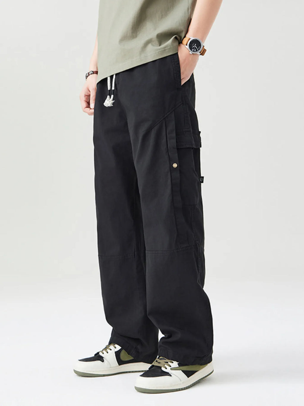 Men's Full Size Loose Fit Cargo Pants Plus Size