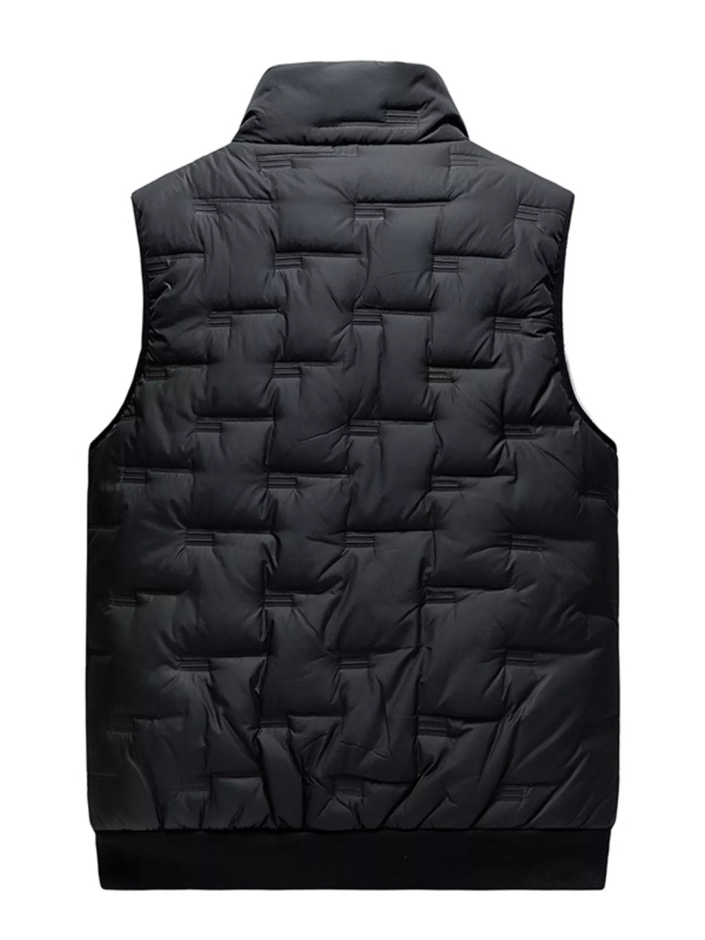 Men's Plus Size Zip Up Vest Coat