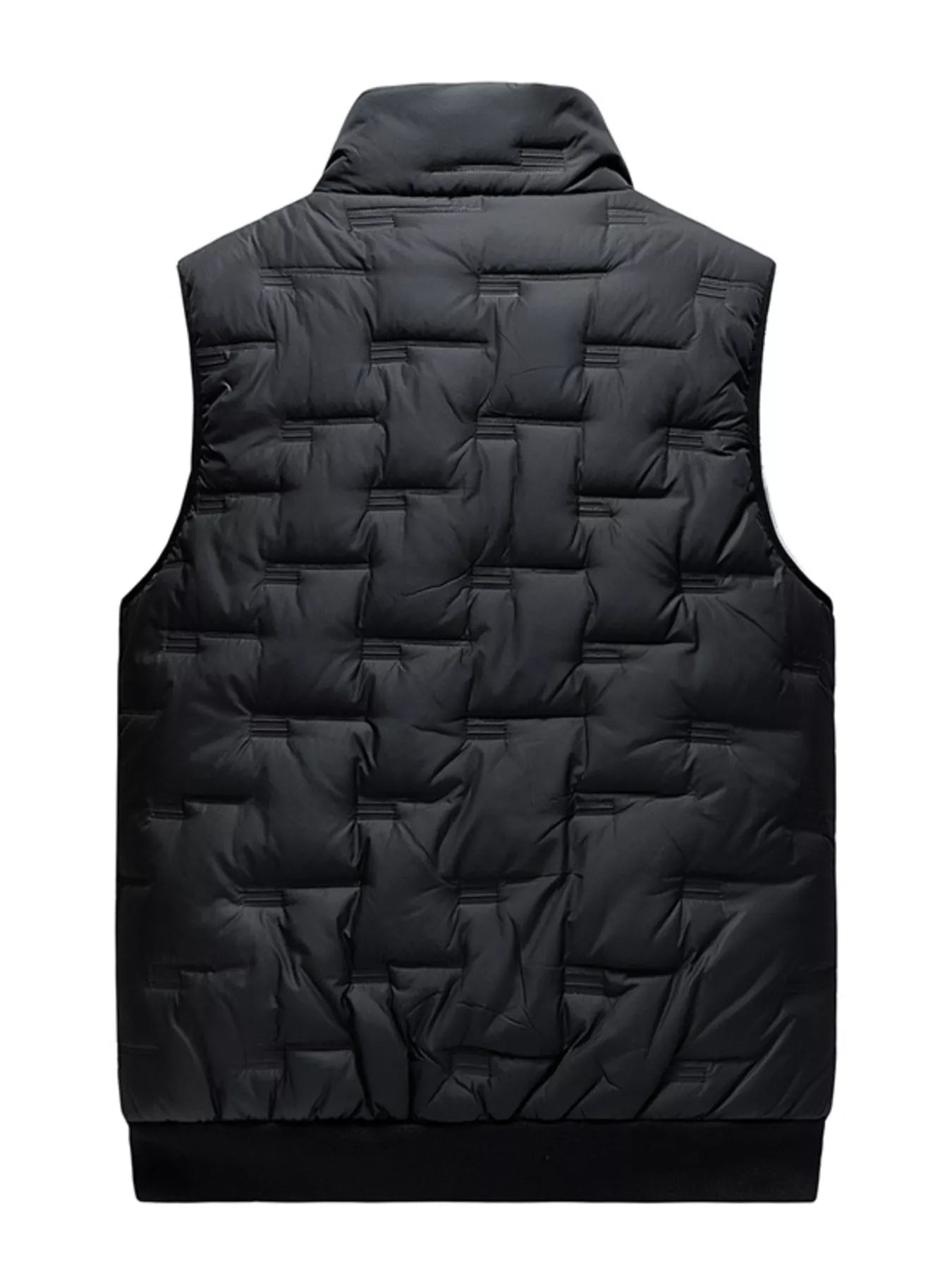 Men's Plus Size Zip Up Vest Coat