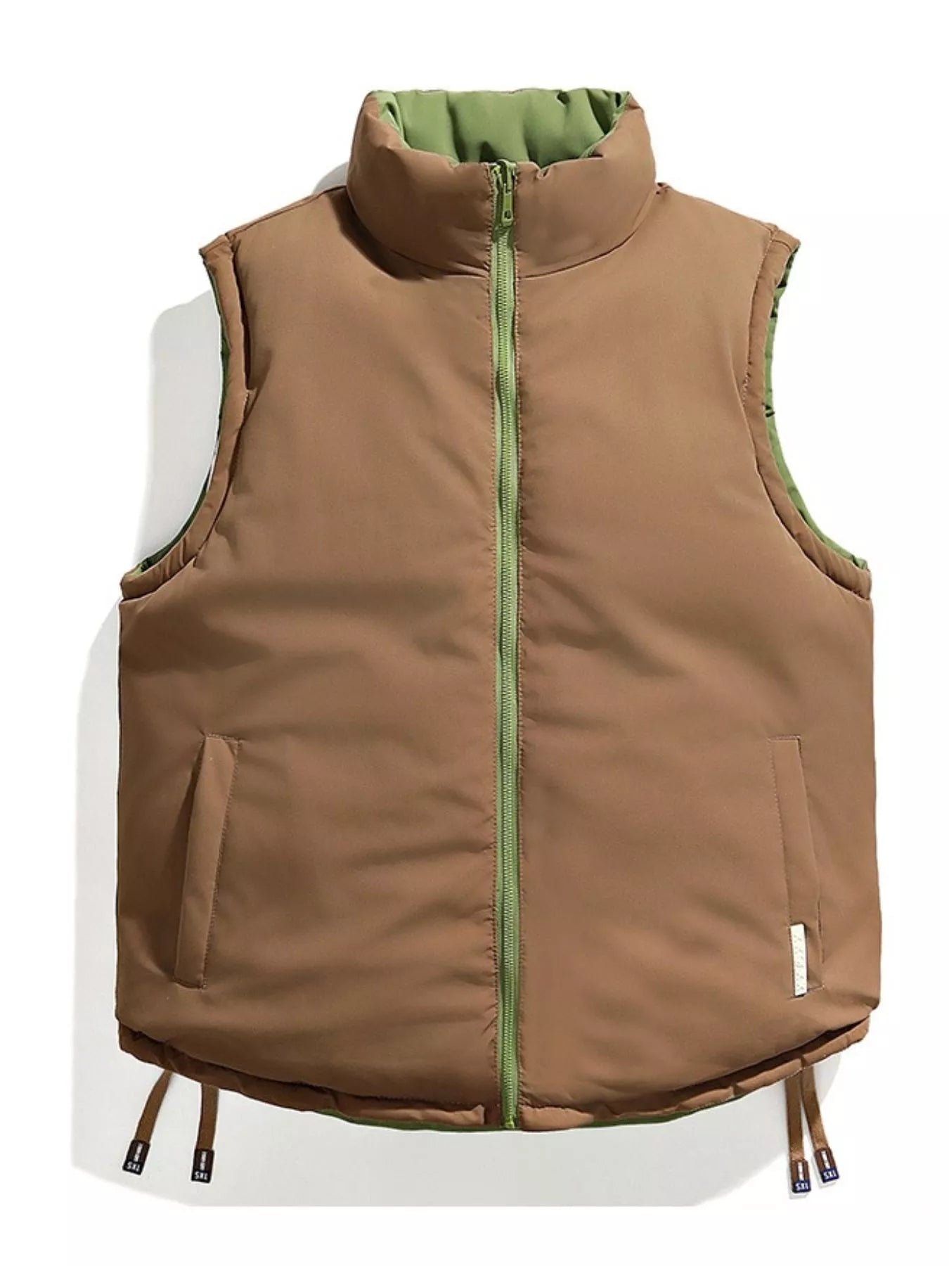 Men's Plus Size Sleeveless Padded Puffer Vest