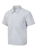 Men's Lightweight Zip-Up Short Sleeve Shirt