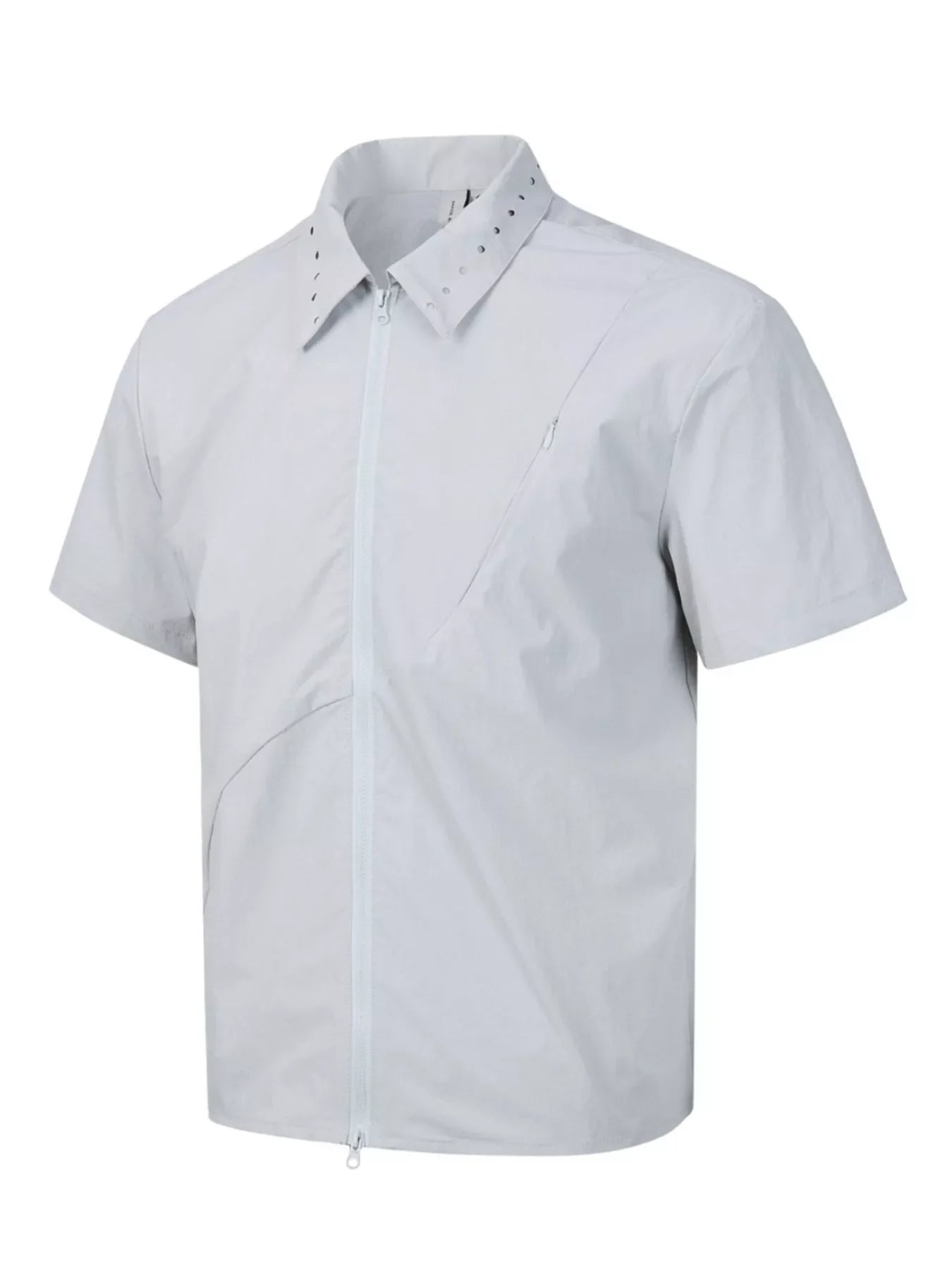 Men's Lightweight Zip-Up Short Sleeve Shirt