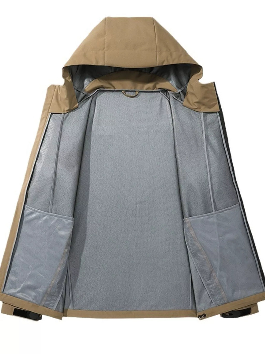 Men's Full Size Lightweight Hooded Windproof Outdoor Jacket Plus Size