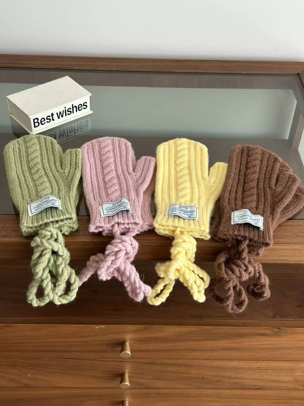 Cable Knit Warm Gloves