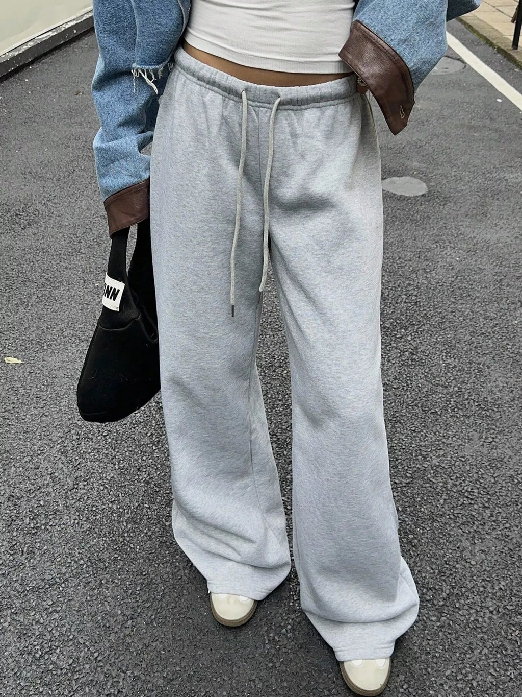 Wide Leg Drawstring Sweatpants