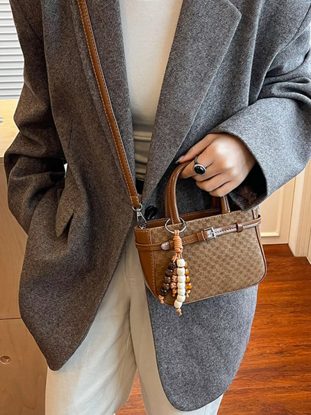 Top Handle Crossbody Bag