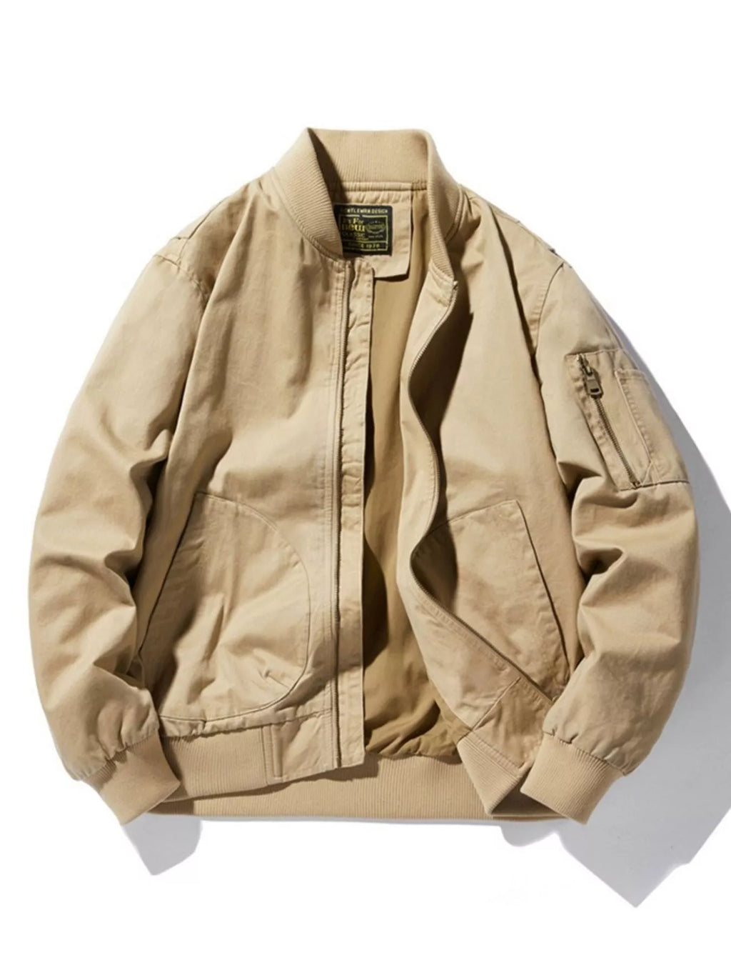 Men's Plus Size Casual Lightweight Bomber Jacket
