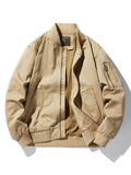 Men's Plus Size Casual Lightweight Bomber Jacket
