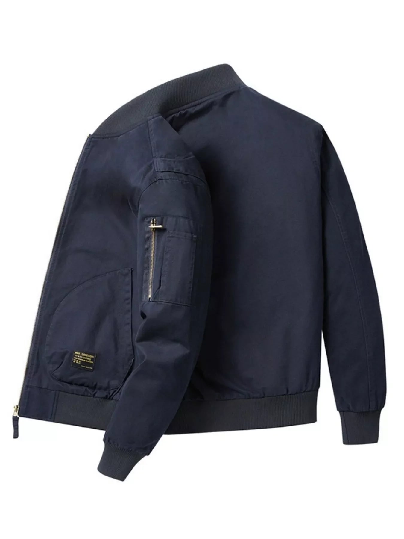Men's Plus Size Zip Up Bomber Jacket